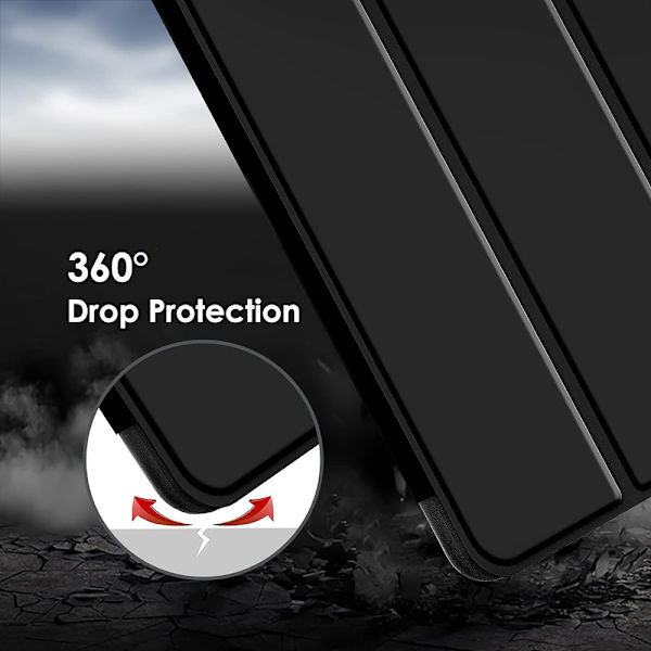 Trifold Cover med stativ til iPad 10,2\" Gen 7 / 8 / 9 - Sort