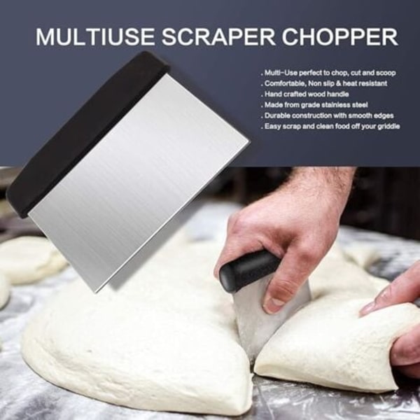 10 stk. Grillutstyr for Plancha, Grillspatel i rustfritt stål, Plancha-tilbehørssett for Teppanyaki, Grillutstyr.ca