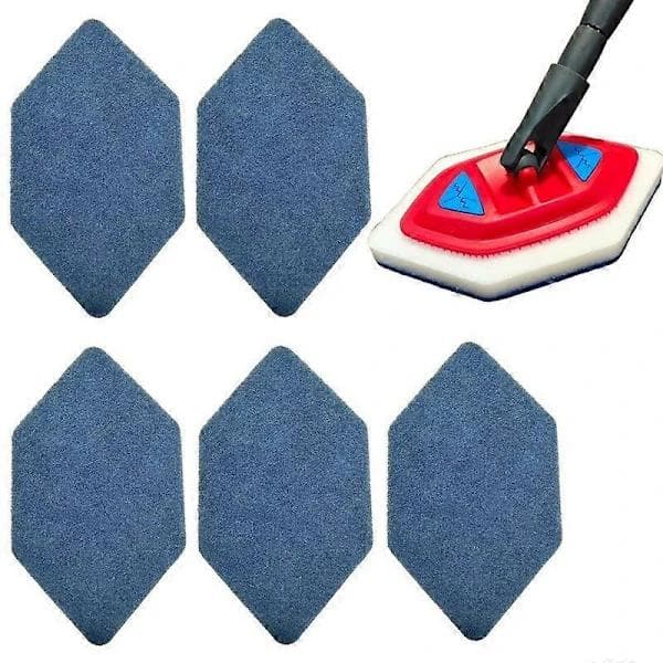 Erstatningssvampeskureputer for Vileda Bathroom Magic Mop, Ripefrie Rengjøringsputer for Bad, 5-pakning