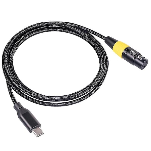 USB C til XLR Hun Kabel Type C Han til 3 Pin XLR Hun Mikrofon Computer Lyd Datakabel 3