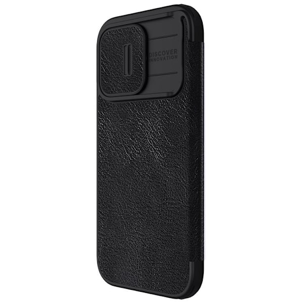 Nillkin iPhone 15 Pro Plånboksfodral Qin Pro Läder - Svart 75