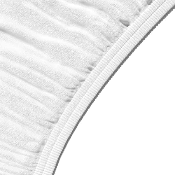 Basics Fitted Sheet, 180 x 200 x 30 cm, Polyester Microfiber til tykke madrasser op til 30 cm, hvid