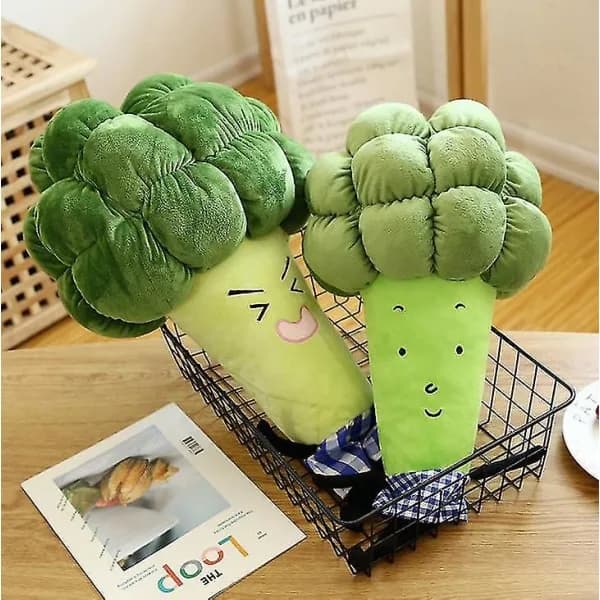 Multifunktionell kudde grönsaksbroccoli plyschleksaker mjuka dockor 65cm