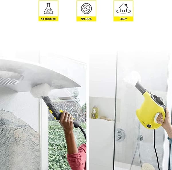 Damprenser Mikrofiberklud Sæt, 8 Stykker Erstatningsklude til Karcher EasyFix SC2 SC3 SC4 SC5, Hvid