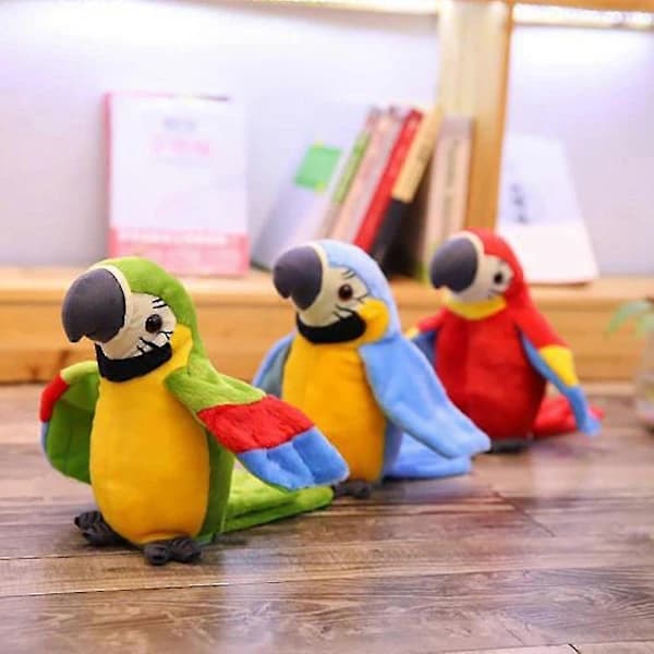 Interactive Talking Parrot Toy - Repeats Your Voice