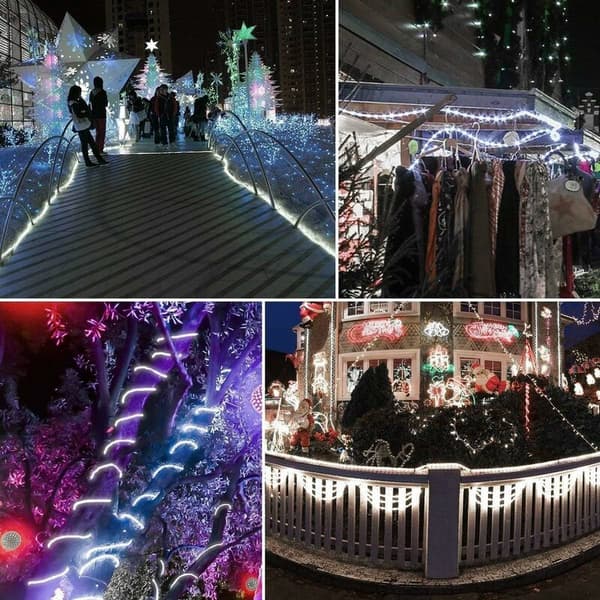 LED-remsa Solcellsdriven Utomhus, Vattentät 100LED 8 Lägen