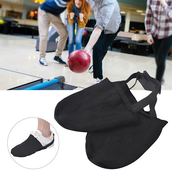 1 Par Bowling Sport Anti-skli Elastisk Sko Slider Glideskydd Tilbehør