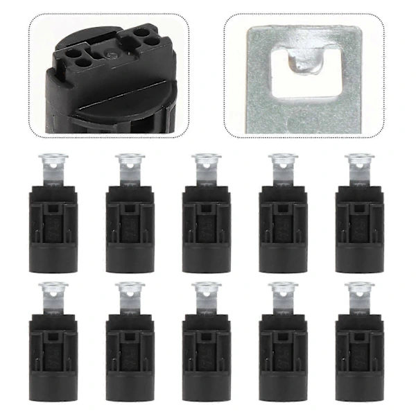 10 stk E14 Lampefeste Lysestakeholder LED E14 Krystall Lampeholder