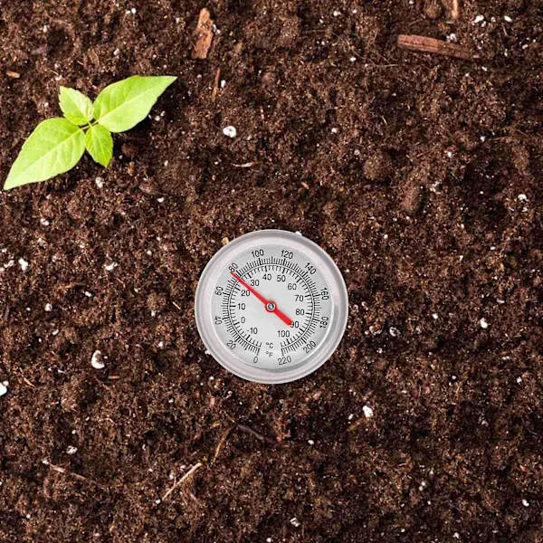 Compost Soil Thermometer 50 cm Long Stainless Steel
