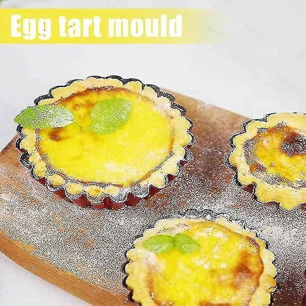 [CA] 10-pak Tartforme, Mini Muffinsforme i Kulstofstål