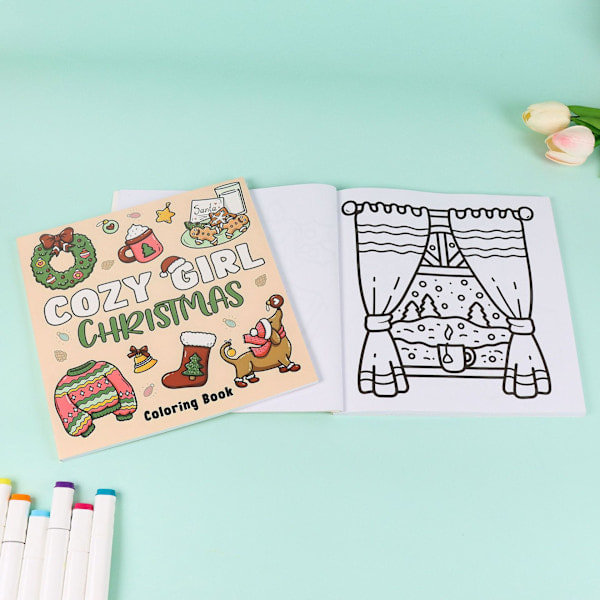 Adult & Teen Coloring Book with Super Cute Animal Characters in Simple Relaxing Patterns, Perfect for Relaxation, Paperback, 46 Pages