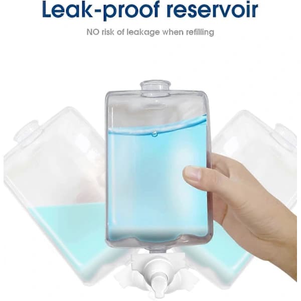 [CA] Manuel skumsæbedispenser, 1000 ml (35 oz) Kommerciel genopfyldelig skumsæbedispenser - Mørkegrå