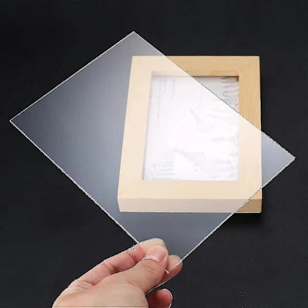 6 st Klara Akrylskivor, Plast Perspex Skivor, Transparenta Plexiglasskivor Paneler för Bildram Glas Ersättning, Display Projekt_tfrf
