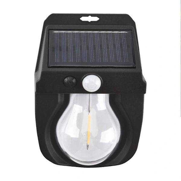 Udendørs solcellelampe wolfram sensor væglampe