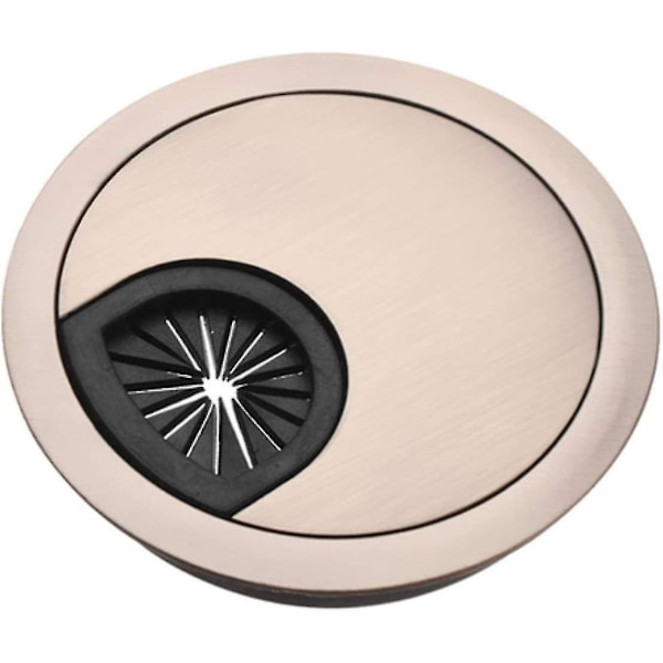 Skrivebordskabelhullbeskyttelse Datamaskinrydder-Grommet Bordkabeluttak Overflatekabelboks Bordkabelmaskinvare Børstet Brushed 60mm