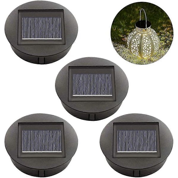 Solcelle Udskiftningslamper 4-pak med LED-lys