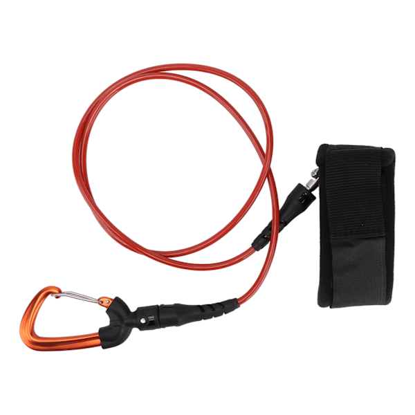 Fridykkerline med armbåndskarabin - Oransje 0.2