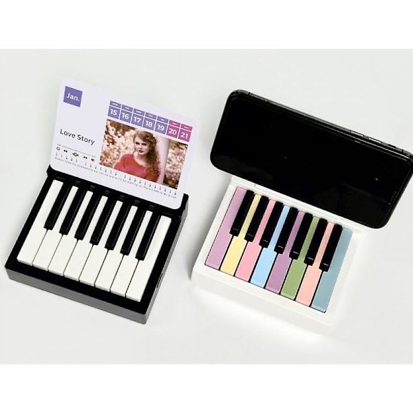 Taylor Swift Spelarbar Pianobords-kalender Mini Pianobords-kalender 3D Anteckningsblock 2024 Card