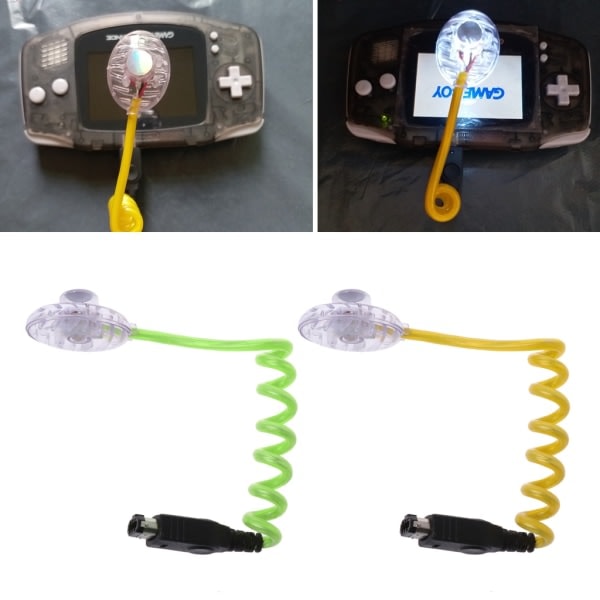 Kompatibel med Gameboy Color GBC GBP Konsol, Orm Skærm Lys LED Belysning Natlampe til Gameboy Advance til GBA GBC