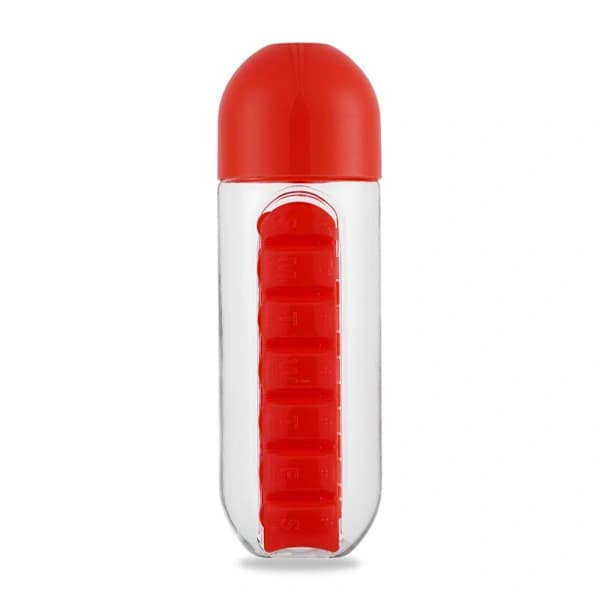 600ml vattenflaska plastkopp RÖD röd[ca]