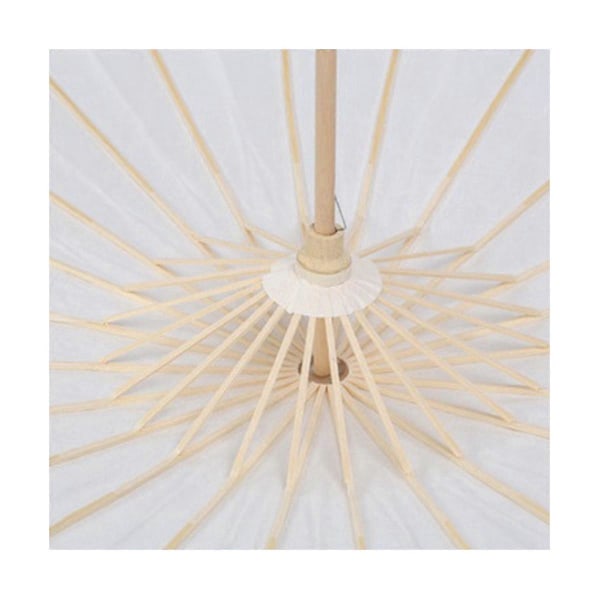 CASA 6 STK Papir Parasol Bryllupsparaply Festgave 60cm Bambus Paraplyer til Brudebad Borddekoration