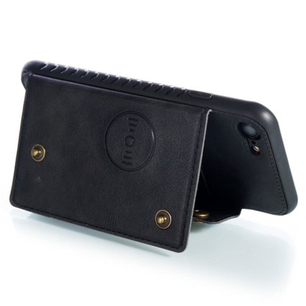 iPhone 7/8/SE (2020/2022) - Læder Cover Med Kortlommer Og Magnet -
