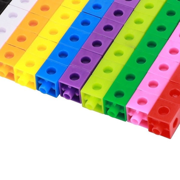 100 kpl Lasten Rakennusleluja Snap Cube Leikkikaluja Pedagogisia