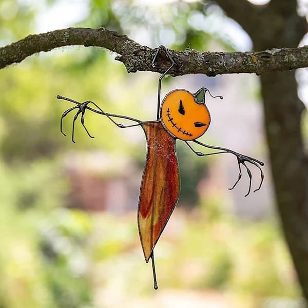Oransje Halloween-pynt for utendørs bruk, for stuefester