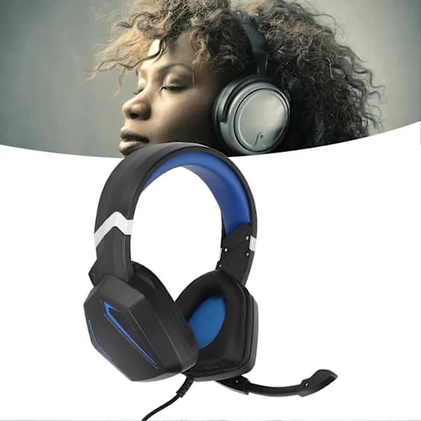 2025 Seneste Model Gaming Headset Surround Stereo Lyd Over Ear Hovedtelefoner med Støjreducerende Mikrofon til Computere Laptops Tablets