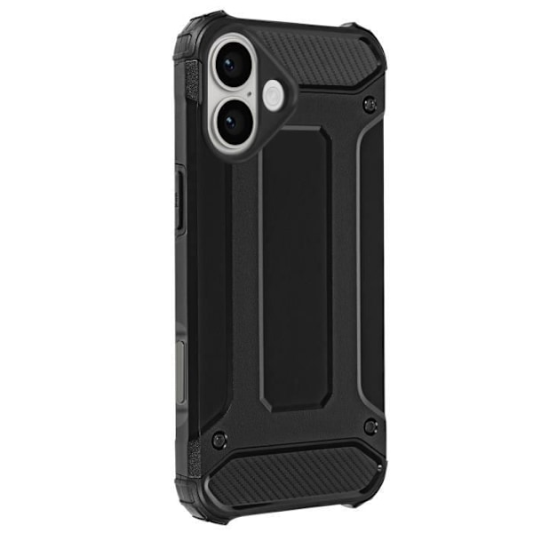 iPhone 16 Hybrid Etui med Forstærkede Hjørner Anti-Fald 1,8 m Sort Wallet case