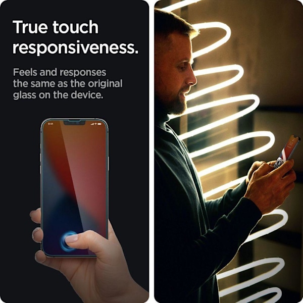 Spigen iPhone 13 / 13 Pro GLAS.tR Slim Skærmbeskytter Privacy