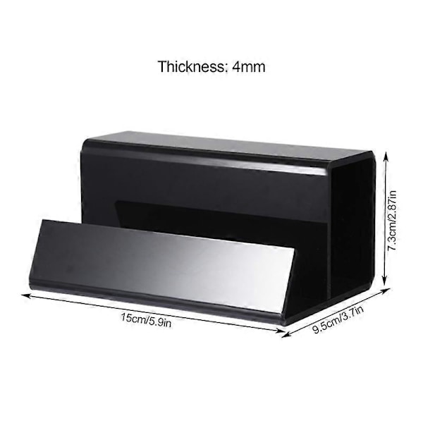 CASA Svart Vinylplateholder Akryl Vinylplateholder for Album & Plateinnredning for Vinylplateelskere