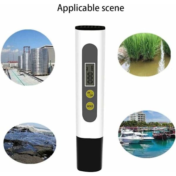 Digital vandkvalitetstester TDS-måler testpen med LCD-display