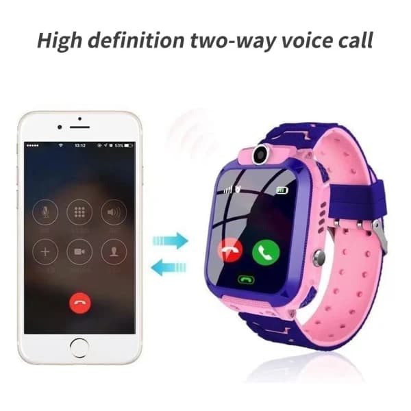 Smartwatch för barnleksak lämplig som present till flickor 3-10 år rosa