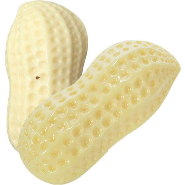 Squeaky Peanut Modeling Hundleksaker för Tuggning 14X8CM TPR Material 2-pack
