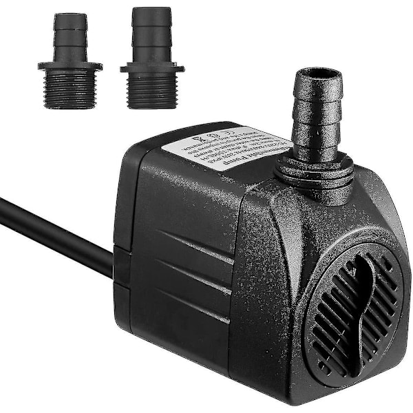 25W 1500 l/h Dränkbar Vattenpump med 1,5 m Strömkabel och 2 Munstycken - Xin