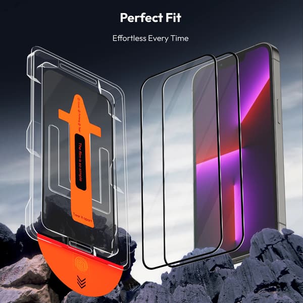 2-Pack iPhone 13 Pro Screen Protector - Tempered Glass | [Automatic Installation] - Bubble-Free iPhone 13 Pro Iphone 13 Pro