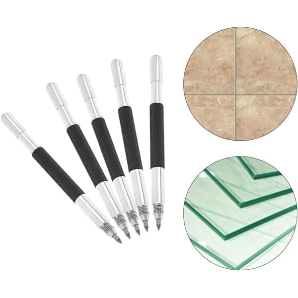 10-pack dubbla spetsmarkörer för metall, glas, trä