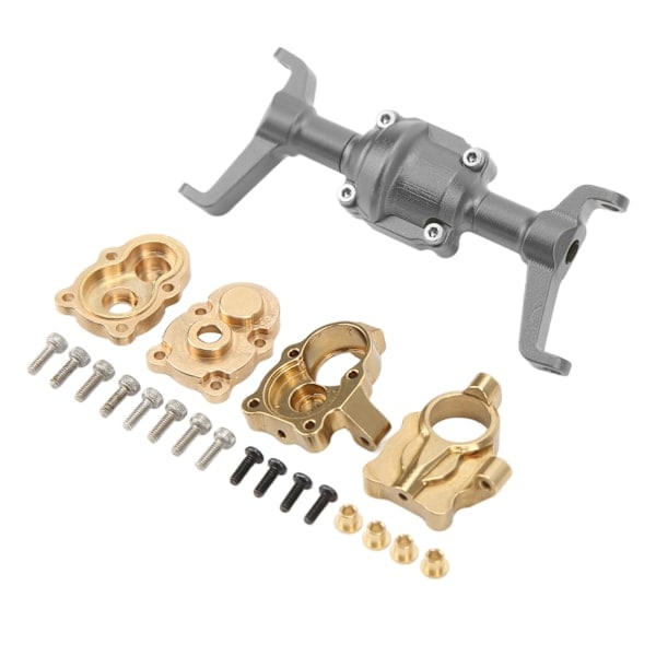 Fremre Akselhus Styrekobling CNC RC Bil Metall Fremre Akselhus Sett for FMS for Xiaoqi FCX24 1/24 Halv RC Bil Titanium
