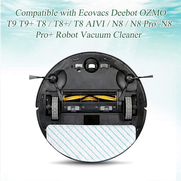 CASA 100 stk. Engangsmoppeputer Erstatningsmoppekluter for T9 T9+ T8 T8+ T8 AIVI N8 N8 Pro N8 Pro+