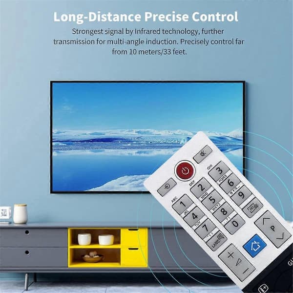 CT-8560 Erstatningsfjernkontroll for SMART LED TV Fjernkontroll Sølv Silver