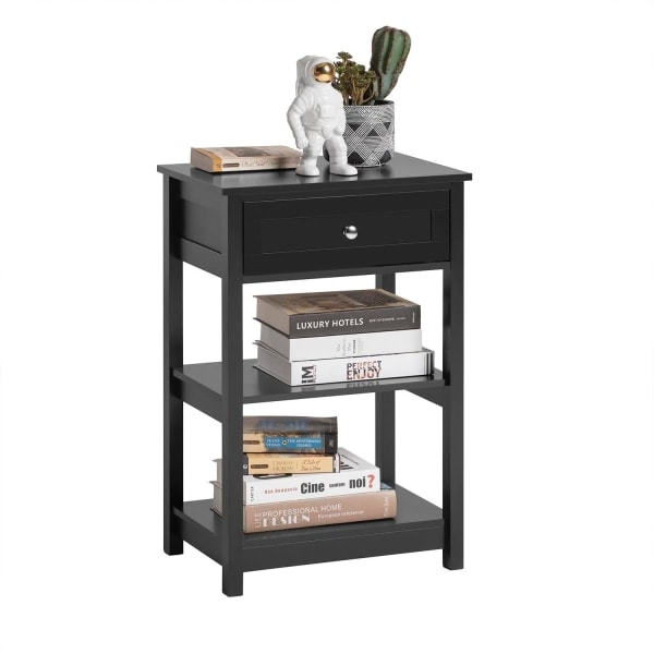 SoBuy Natbord Sengebord, Sofabord, Sidebord, FBT46-W Hvid_ca
