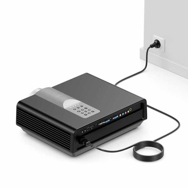 1,5 m Strømkabel Schuko Type F (CEE 7/4) til Kold Kontakt C13 Stik PC Computer Skærm Printer