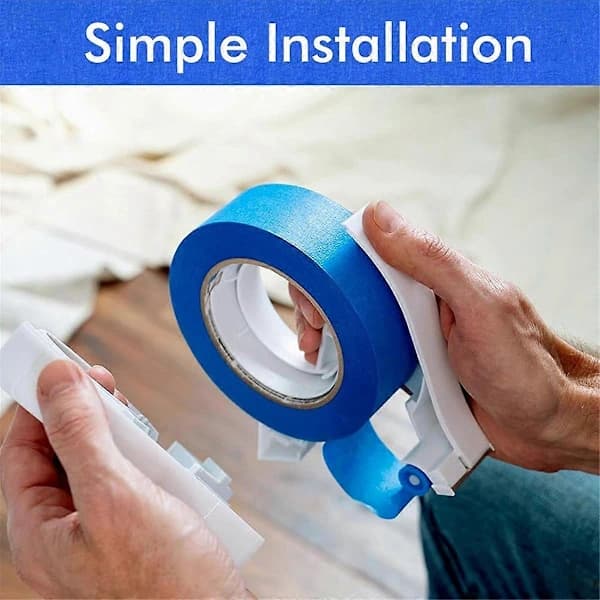 Maskeringstapeapplikator til maling, plastapplikator til malertape, maskeringstapedispenser med 5 blå
