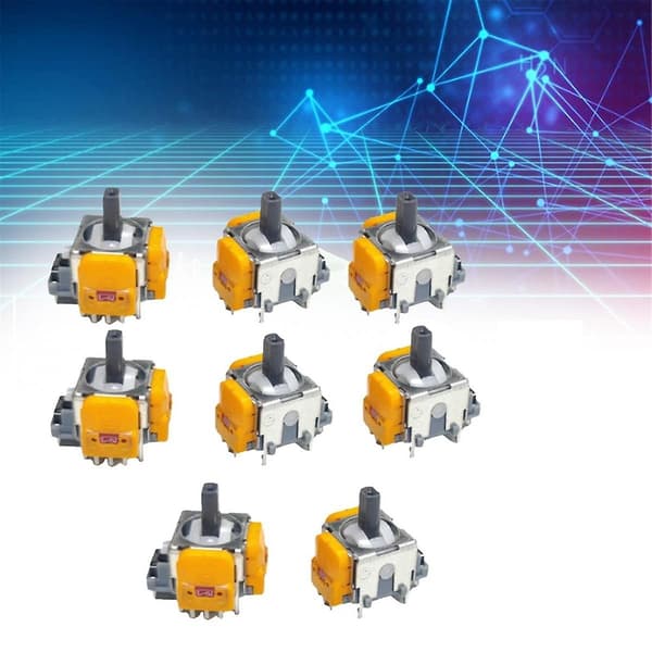 8 st Hall Elektromagnetiska Högprecisions Justerbara Joysticks
