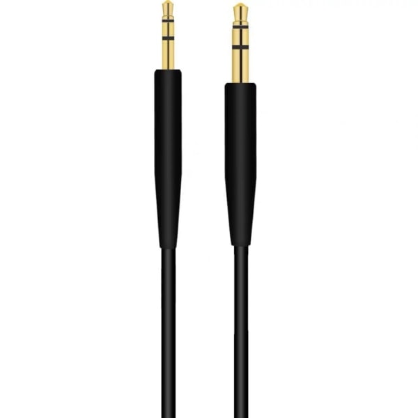 Kabel for Bose QC25 QC35 Qc45 NC700 hodetelefoner 2,5 til 3,5 mm porter tilbehør Svart [med spisepinner] 1,4m