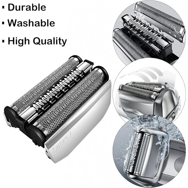 Rakhode for Braun Series 7 - Erstatningshode, 70S-blad, 70S-folie og patronhode - Passer til Braun 7-serien