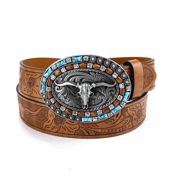 Herre Western Cowboy Belte Spenne Belte 110CM 110cm[ca]
