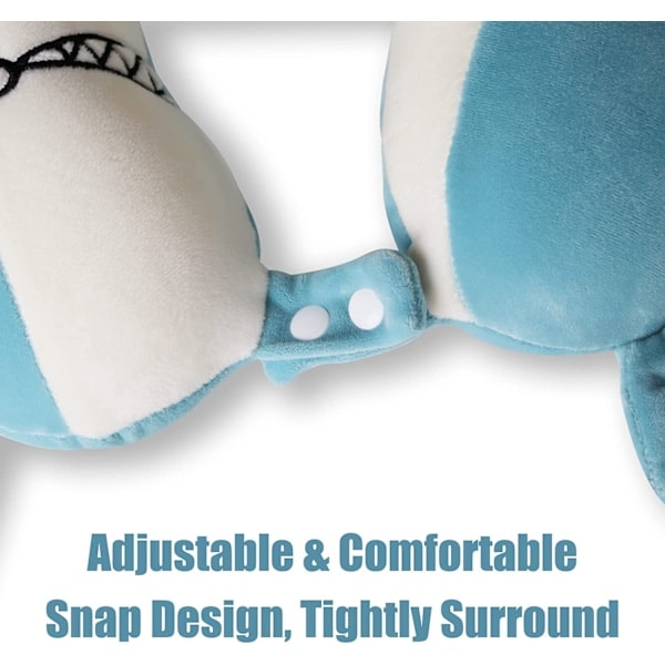 Cute Resekudde för Barn och Vuxna, Memory Foam