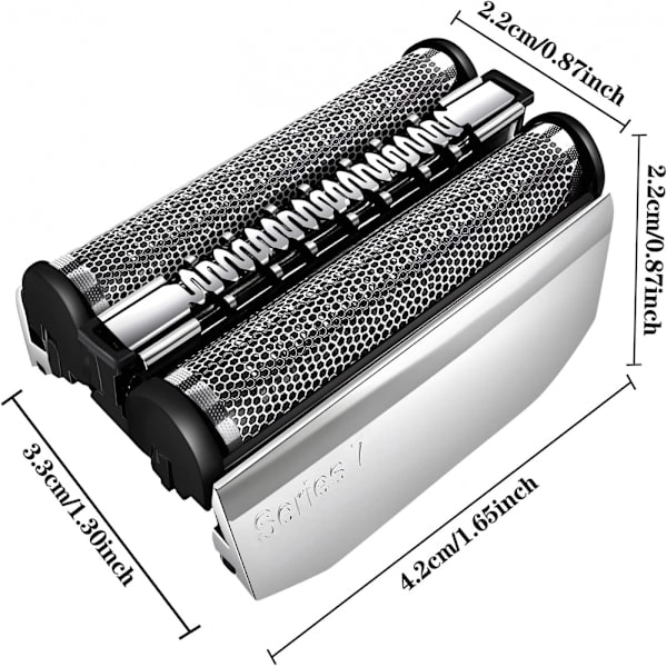 Rakhode for Braun Series 7 - Erstatningshode, 70S-blad, 70S-folie og patronhode - Passer til Braun 7-serien